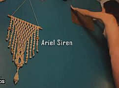 He couldn't resist seeing me painting nude and sucked me all