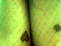 A little 18+ plays with handcuffs, feet, and nylon for a sexy fetish session