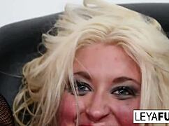 Hot Big Tittie Blonde Leya Gets Her Ass Pounded Deep