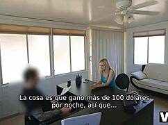 VIP4K: The Blonde Likes the Idea of Lenders Approving Credit by Fucking Her Pussy