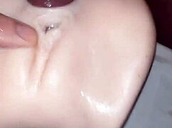 amateur girl kisses and plays with her two favorite toys all alone