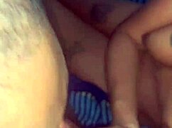 Blonde performs deepthroat sucking with double tongue on cocks