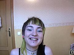 The brunette teen from Spain attracts the cock in this amateur blowjob scene