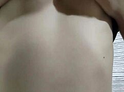 teen showing big tits while having fun?