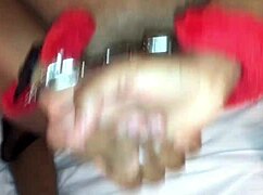 restrained with vibrator on her clit in cnc scenario