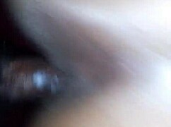 ebony guy gets bareback creampie from black amateur in wet scene