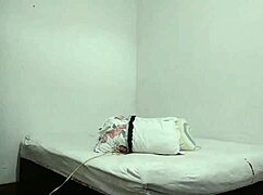 Showing off while making the bed brings such joy