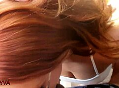 redhead neighbor fucks on hotel balcony