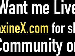 Asian Slut Maxine X And Latina Crush Stroke Uncle Jack's Big Hard Cock