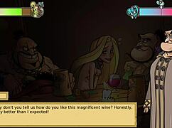 Iris And Repunzel Threesome Cumshot In Princess Quest Game!