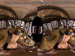 Brunette performs blowjob and handjob in POV, squirting in taboo hardcore