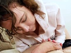 Big Tits Teen Gets Horny, Fucks in Cowgirl, Sucks Cock Crazy, Ends with Facial Cumshot.