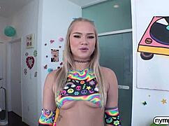 nympho harley king deepthroats cock in doggystyle cumshot