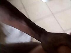 cuzin fucked her doggystyle in the bathroom with big black cock