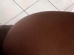 cuzin fucked her doggystyle in the bathroom with big black cock