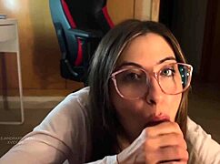 Cumshot And Sex With Glasses Girl
