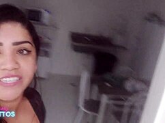 I got caught by the condo security who made me suck his big black cock and he came in my pussy in the bathroom