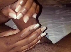 sucking that big black monster cock deepthroat style, oh so good