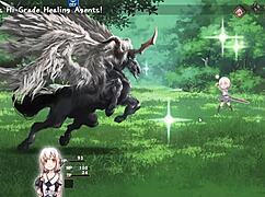 In last embryo, the slime slides into her butt during a wild game session