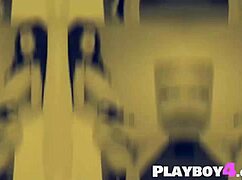 European Brunette Teases on Bed in Sultry Lingerie Strip