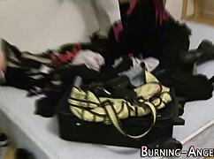 Emo whore sucks cock