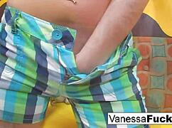 Vanessa Cage Fucks Her Tight Little 18+ Pussy