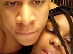 Ebony Gets Two Cumshots in Hotel