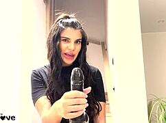 Teen Sucks Big Black Dildo With Intense Dirty Talk