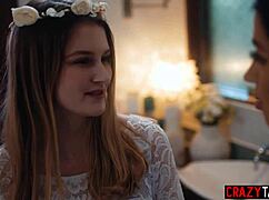 Did you see Alex Coal soak Brides Bunny Colby's pussy after kissing her?