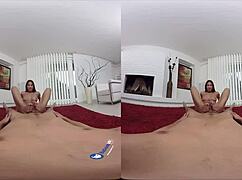 Asian Brunette Feels Intense Pleasure as Feet Get Wet in Virtual POV Blowjob