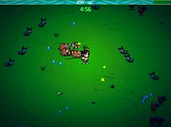 hentai survivors episode 1: asian teen rides cowgirl for creampie