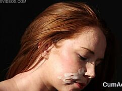 Hey, this sexy centerfold swallowed every drop of cum! 😍