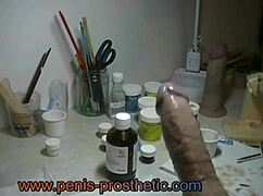 Hey, wanna see how I painted this wild prosthetic penis today?