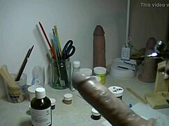 Hey, wanna see how I painted this wild prosthetic penis today?