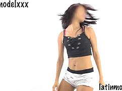 sexy latina gets naked in casting interview 😍