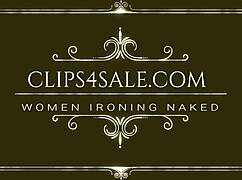 Naked Thai Babe with Big Natural Tits Ironing on Cam