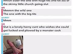 She sends nude pics and dirty secrets to her husband on webcam.