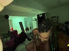 Taking cum in mouth right in front of a working guy 😏 backstage