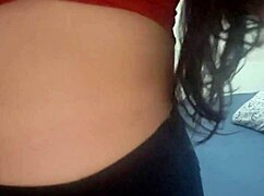 Chubby amateur strips down revealing natural tits