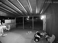 She moans, Fuck me from behind on the porch with the gate open for everyone to watch my creampie!