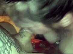 Renee Cheeks Performs Super Sloppy Blowjob with Deepthroat and Cum Swallowing