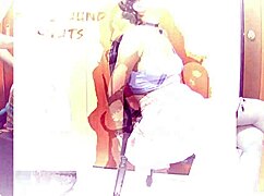 tied bunny girl gets toyed roughly in bdsm play