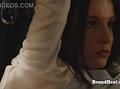 Horny lesbian mistress indulges in self-pleasure while slave watches