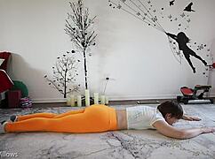 yoga lesson 340 with girlfriend and friend