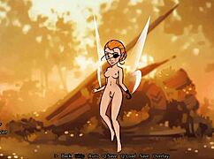 Anime Lesbian Game with Tinkerbell's Small Tits Adventure