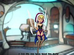 Anime Lesbian Game with Tinkerbell's Small Tits Adventure