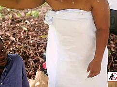 Outdoor banging contrasts with indoor blowjobs and doggystyle.