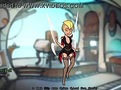 Anime Lesbian Game with Tinkerbell's Small Tits Adventure