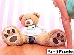 Brett Rossi Teases Her Pussy With a Strap-On Dildo Solo