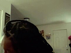 Feeling the intense pleasure from that monster black cock in my mouth.